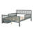 Wood Platform Bed With Guardrails On Both Sides And Two Storage Drawers-553419324