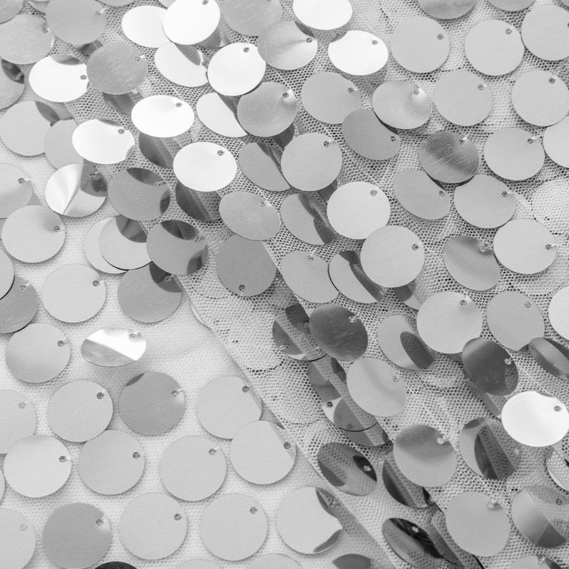 Chemin de table Sequin, Argent argent