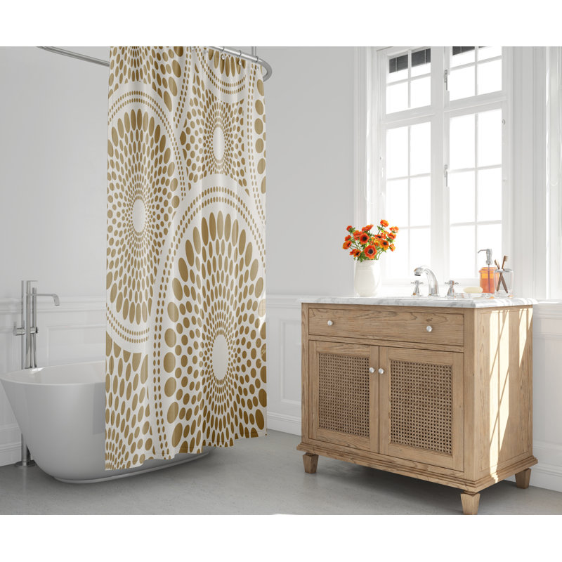 Rideau de douche Pierson, Brun clair