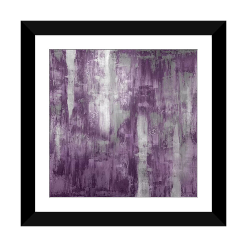 « améthyste gradation », reproduction sur toile, H 16 po x l 16 po x P 1 po, Cadre noir