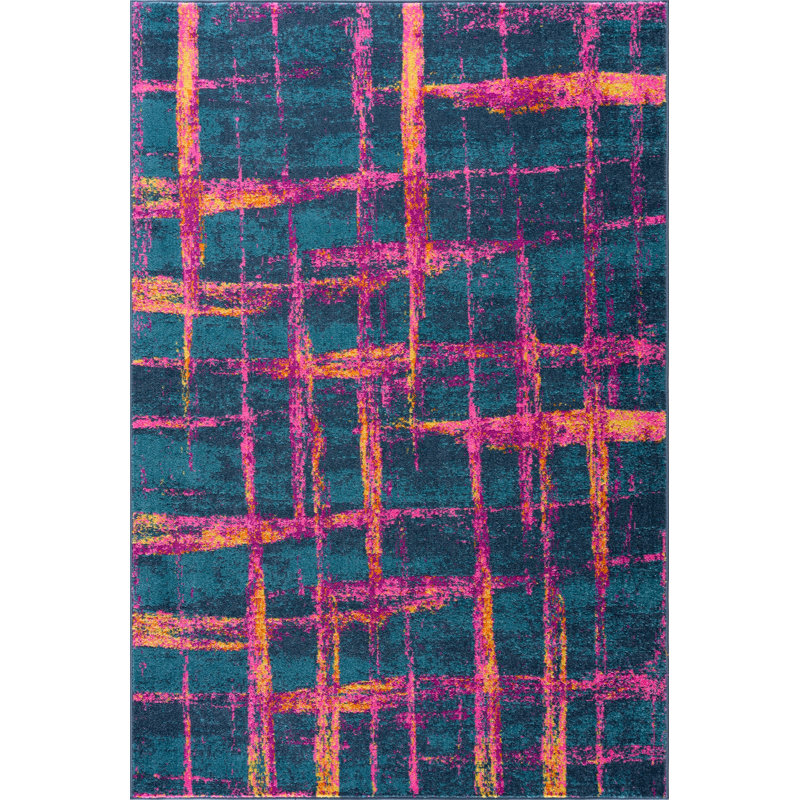 Nee Striped Indoor Rug, Rectangle 5'3" x 7'6"
