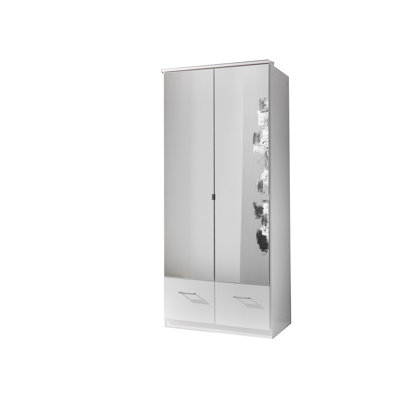 Krystallynn 2 Door Manufactured Wood Wardrobe