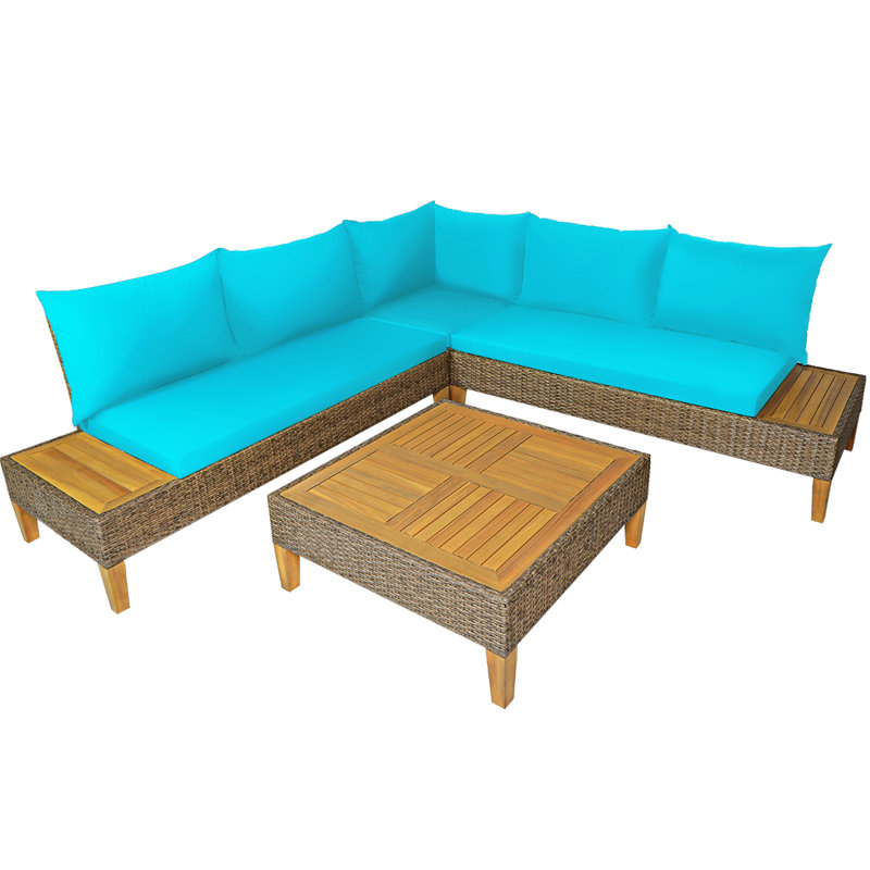 Simoes Acacia 5 - Person Patio Conversation Set with Cushions