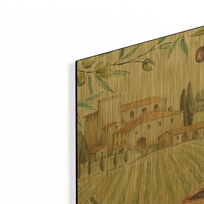 «Tuscan Flavour III» par Daphne Brissonnet, art mural en métal, 24 po x 24 po, 24"x24"