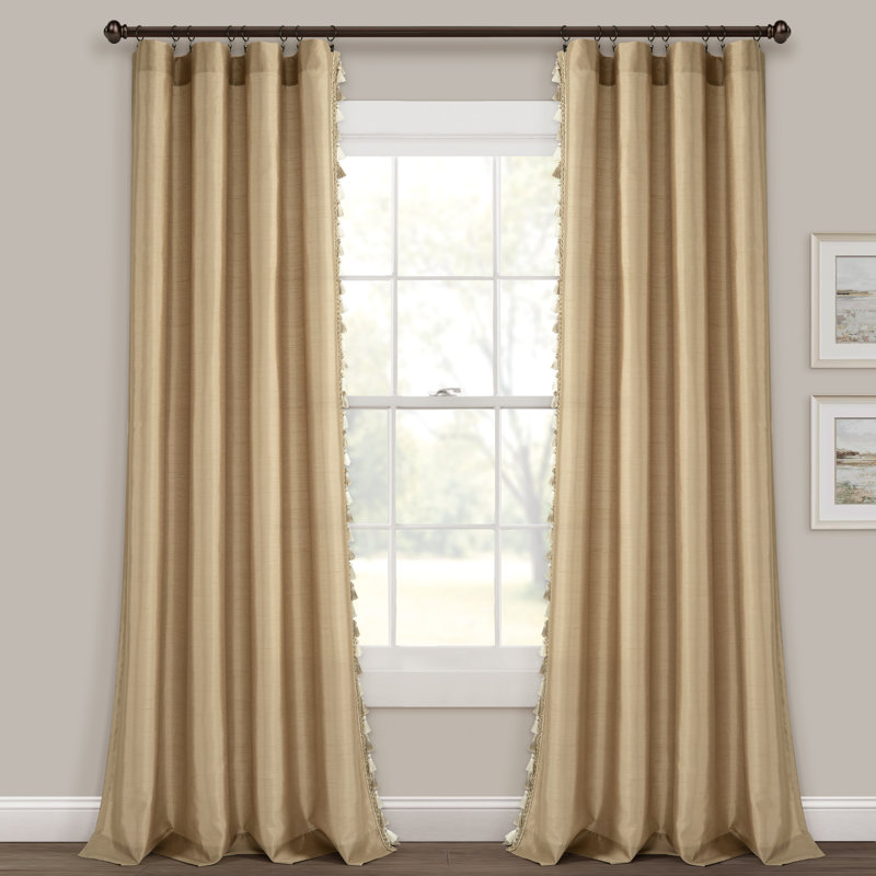 Rideau en polyester Luxury Regency, Taupe