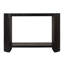 Modern Black Rounded-Edge Console Table