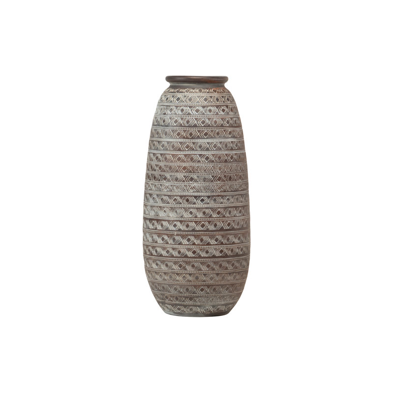 Ceramic / Porcelain Floor Vase, 80cm H x 30cm W x 30cm D, Brown