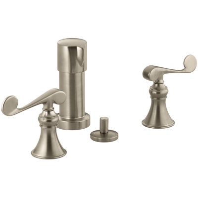 Revival Vertical Spray Bidet Faucet with Scroll Lever Handles