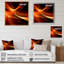 Dessin abstrait orange fractal chaleureux-460645092-460645093