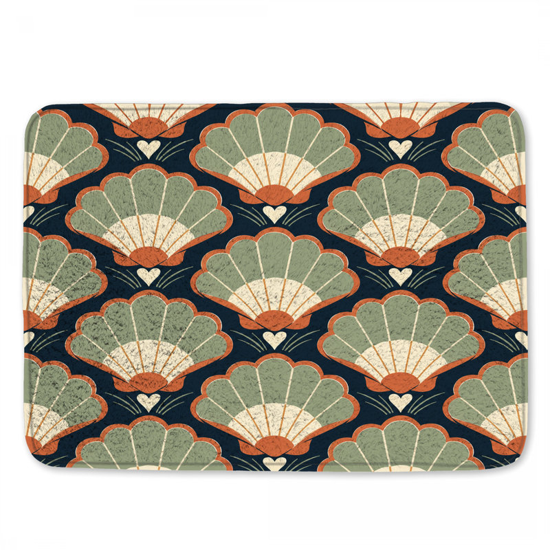 Tapis de bain Fan, 34in W x 21in L