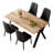 63" Wood Rectangle Dining Table Set-1460673210-1460950564