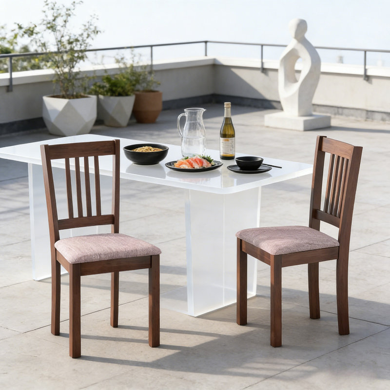 Ensemble de 2 chaises de cuisine rembourrées Soft