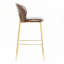 Tabouret de bar rembourré en métal-1052440541