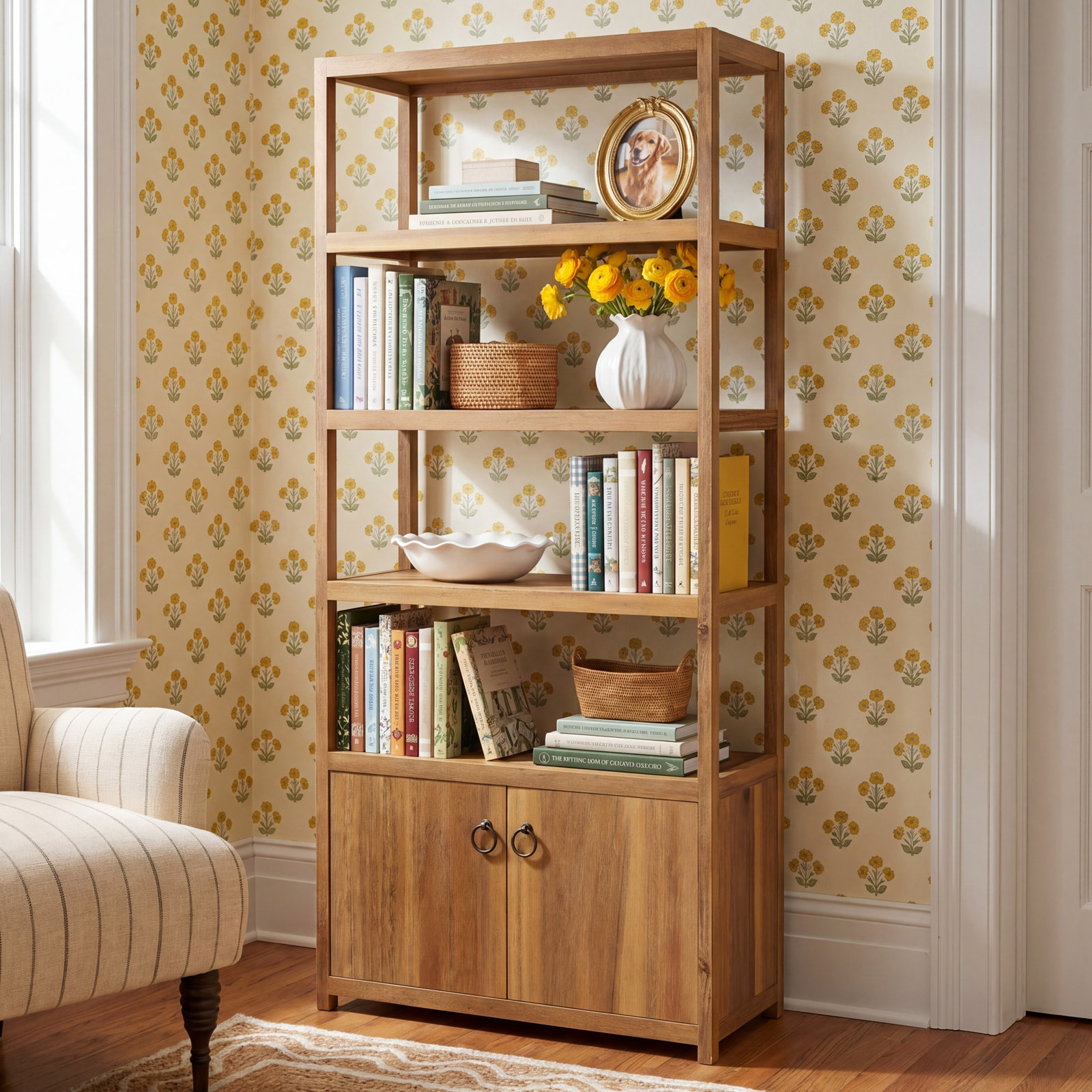 Elin 32" Bookcase, Natural