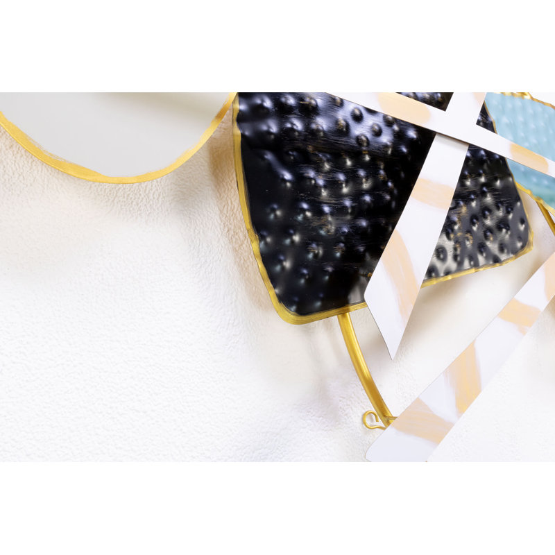 Handmade Glam Abstract Wall Decor on Metal