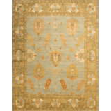 Transitional One-of-a-Kind Rectangle 8' X 10' Hand Knotted Area Rug