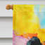 Drapeau de maison de panda hippie