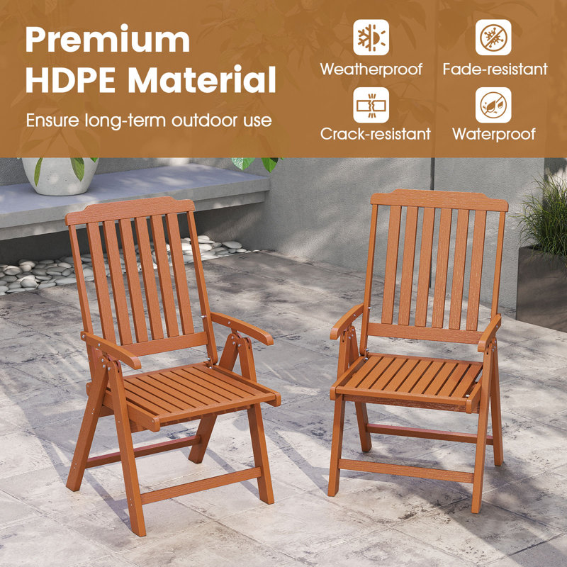 Patio Dining Armchair, Brown