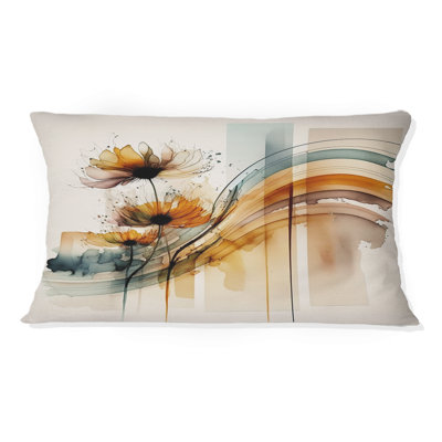 Orange Daisy Flowers Hyper Realistic II - Daisy Printed Throw Pillow
