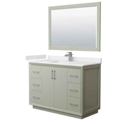 Ensemble de meuble-lavabo simple 48 po avec miroir Strada