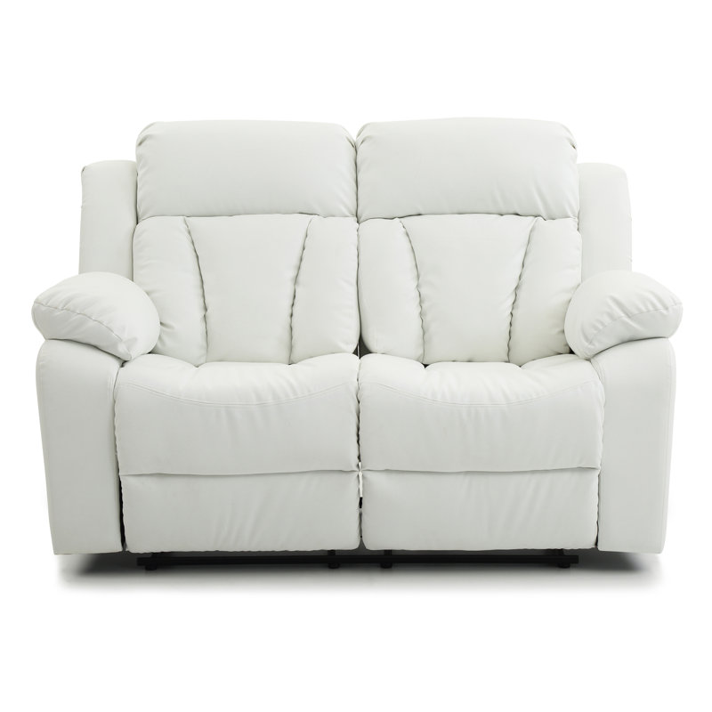 Causeuse inclinable Glaria Furniture Daria, Blanc