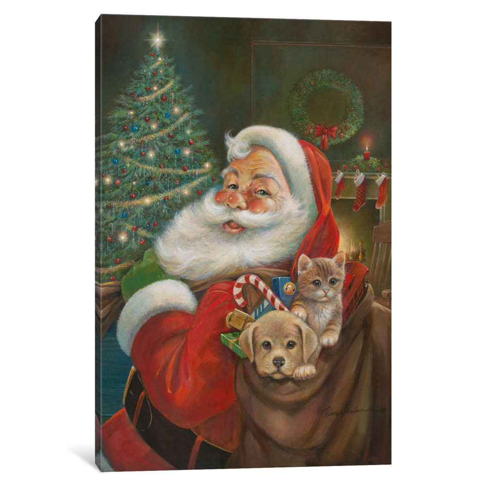Santa Claus by Ruane Manning - Wrapped Canvas Painting