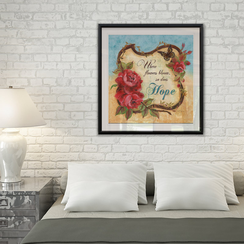 Espoir - reproduction de cadre photo sur papier, H 26,5 po x l 26,5 po x P 1,5 po