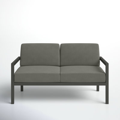 Vivant 56.25" Wide Outdoor Loveseat with SunbrCushions