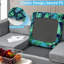 Ensemble de 8 housses de coussin de patio extensibles, protecteurs de coussin de chaise d'extérieur à imprimé floral botanique, housses de siège de meuble à ourlet élastique lavable, feuilles de palmier
