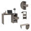 Bureau d'ordinateur, un tiroir, deux tablettes-1572659144