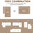 105" L-Shaped Modular With Structure, Upholstery, Left Chaise, Space For Apartment Living, Gray 4 , Cloud-Like Comfort, Odor-, Compression Construction, Design Small Spaces, Zero Poke Risk, , Easy To-1827484494-1827484492