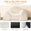 Fauteuil à billes à siège assis Fauteuil à billes rembourré Coussin en sherpa moelleux Coussin de siège confortable