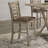 Helya Set Of 2 Dining Counter Height Chairs Modern Farmhouse Rustic Look Distressed Design Ladderback Solid Wood