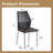Elegant Black And Silver Dining Chairs Set Of 4, Pu Leather, Modern Style For Home Dining
