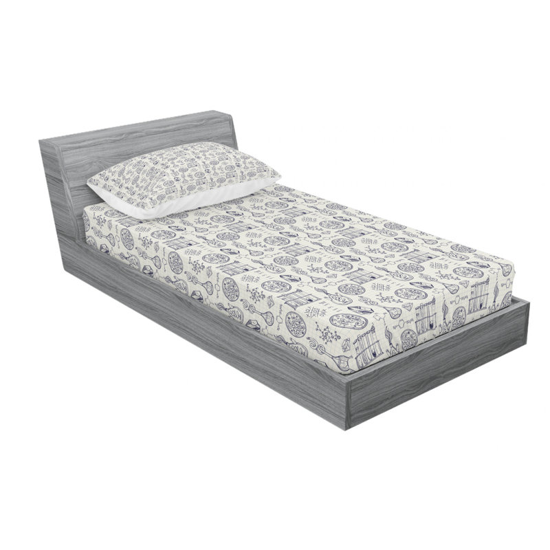 Microfiber Sheet Set, Twin Sheet Set with Fitted Sheet