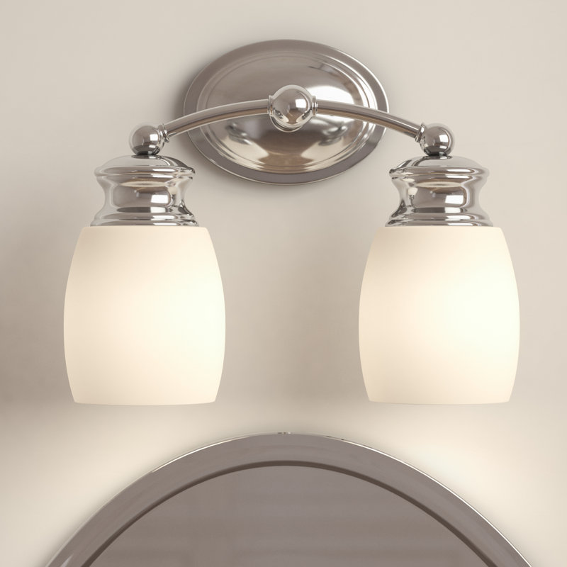 Bevins 2-Light Bath Bar, Polished Chrome