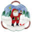 Old St. Nick Earthenware Serving Bowl