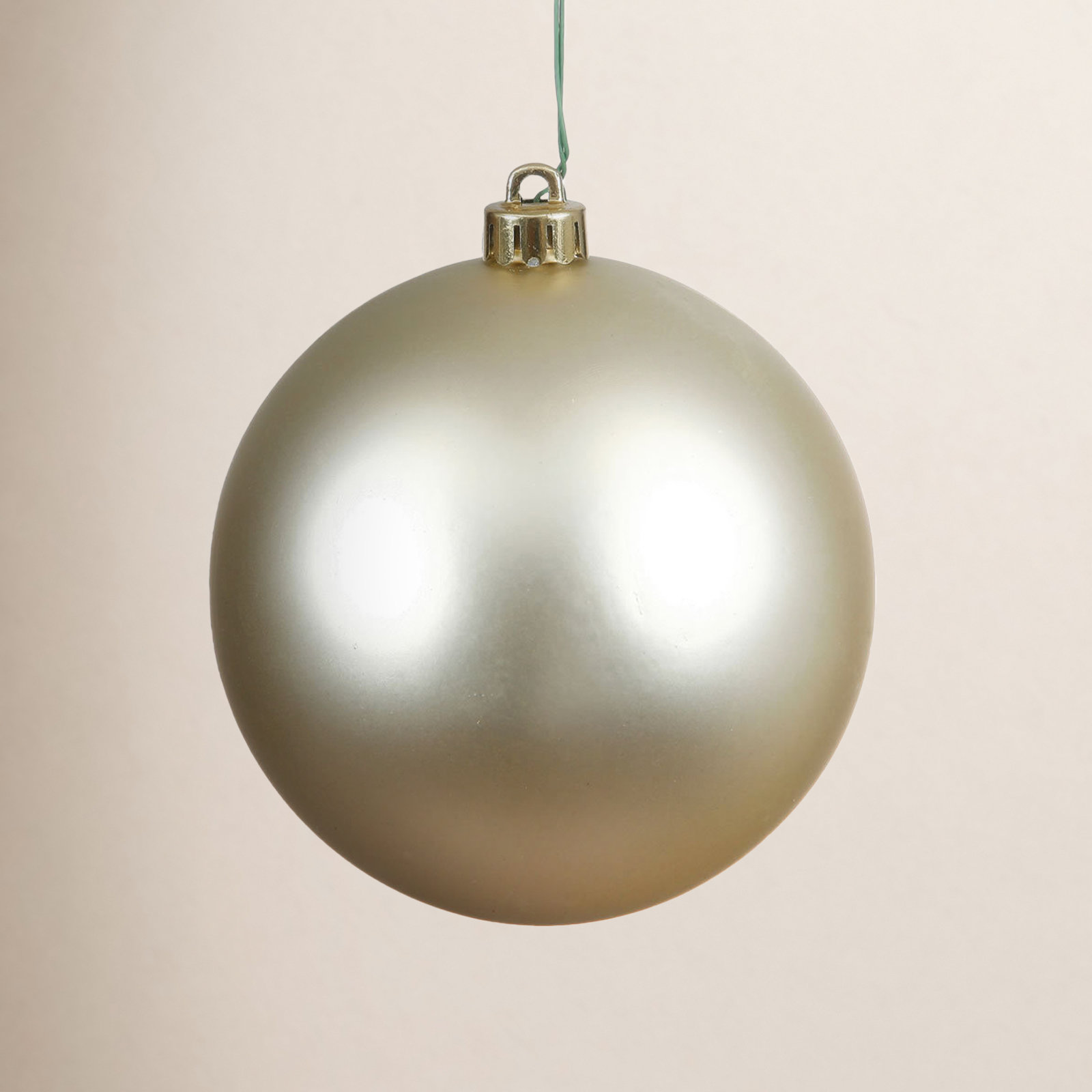 4" Shatterproof Bauble, Champagne