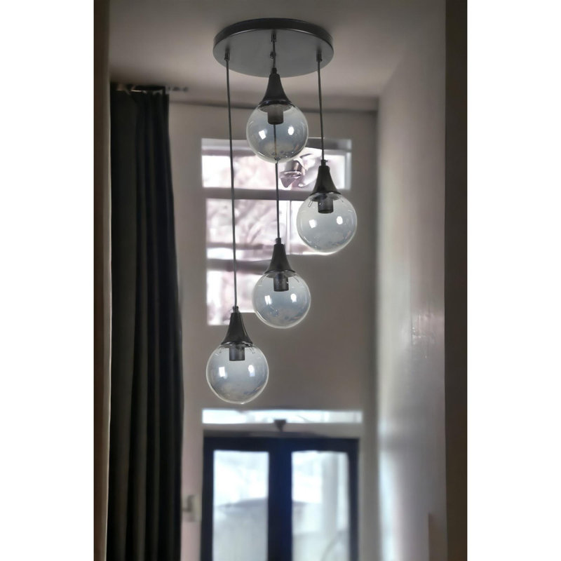 Chandle Chandelier, Fume/Black