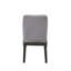 Chaise d'appoint en lin gris clair et chêne gris, ensemble de 2