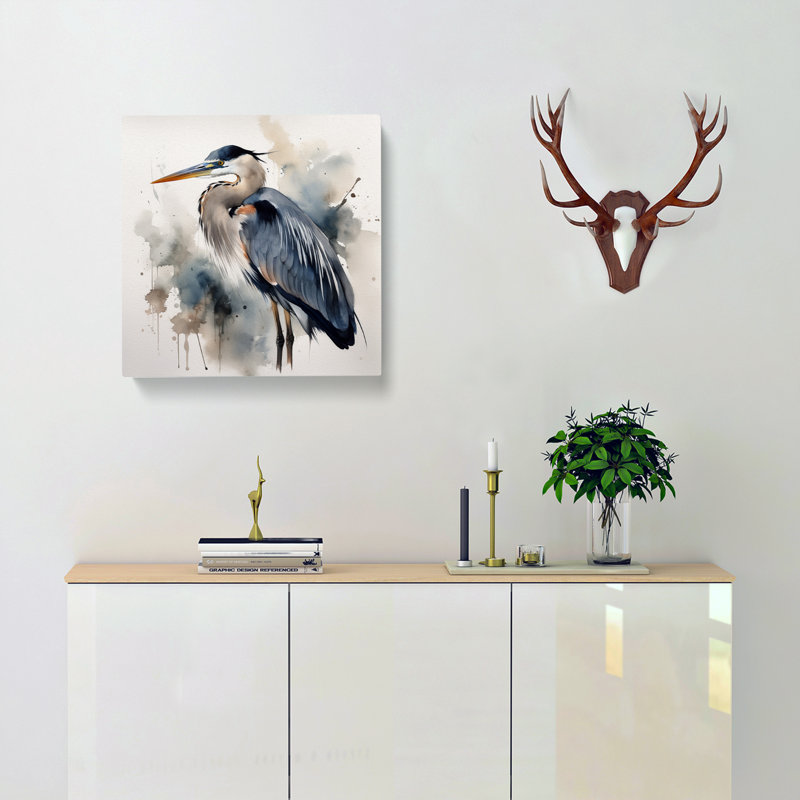 Heron Watercolour - Print