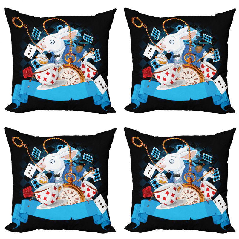 Checkered Reversible Pillow Cover, 24" x 24"