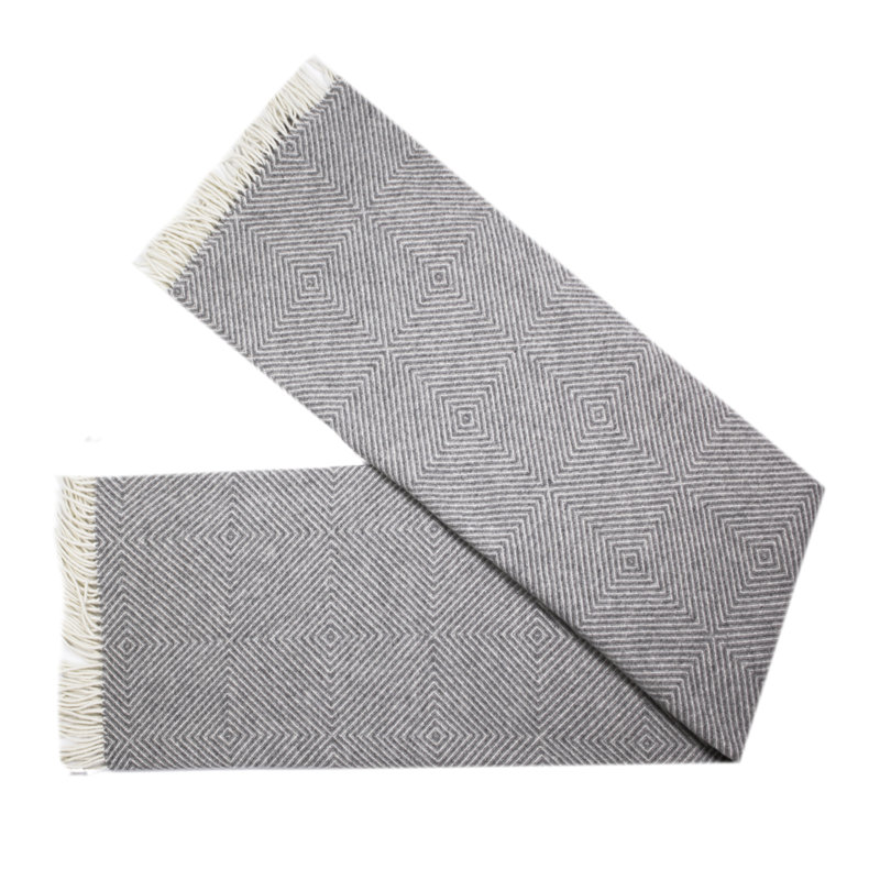 Merino wool blanket Gurekam, Gray