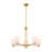 Kohlman 5-Light Chandelier in Warm Brass-1060376523-1060376526