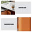 Bureau blanc / blanc + pierre rectangulaire orange + bois manufacturé avec 3 tiroirs-109244653