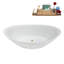 Baignoire autoportante 71 po avec plateau interne Streamline-112235218