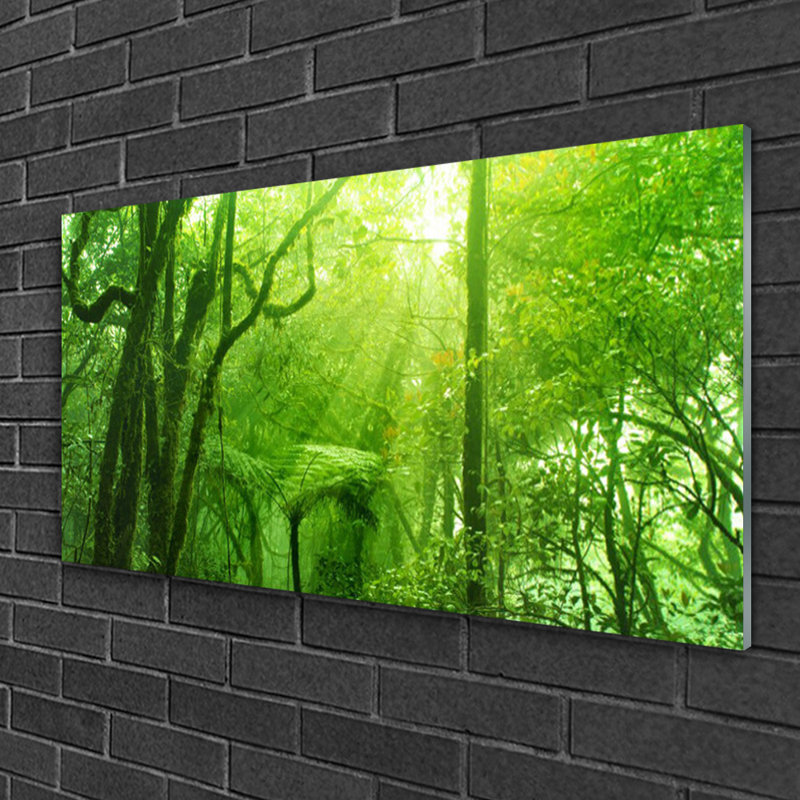 Nature Trees 1 Piece Wall Art on Glass