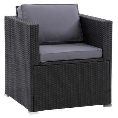 Chaise de patio avec coussins Florien