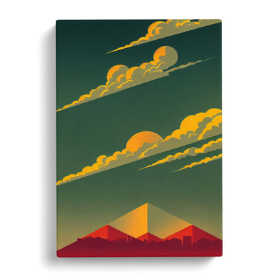 Mountain Landscape Abstract Art No.1 - Wrapped Canvas