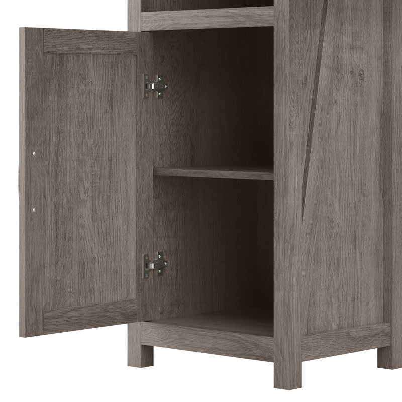 Cottage Grove L-Shape Computer Desk, Restored Gray